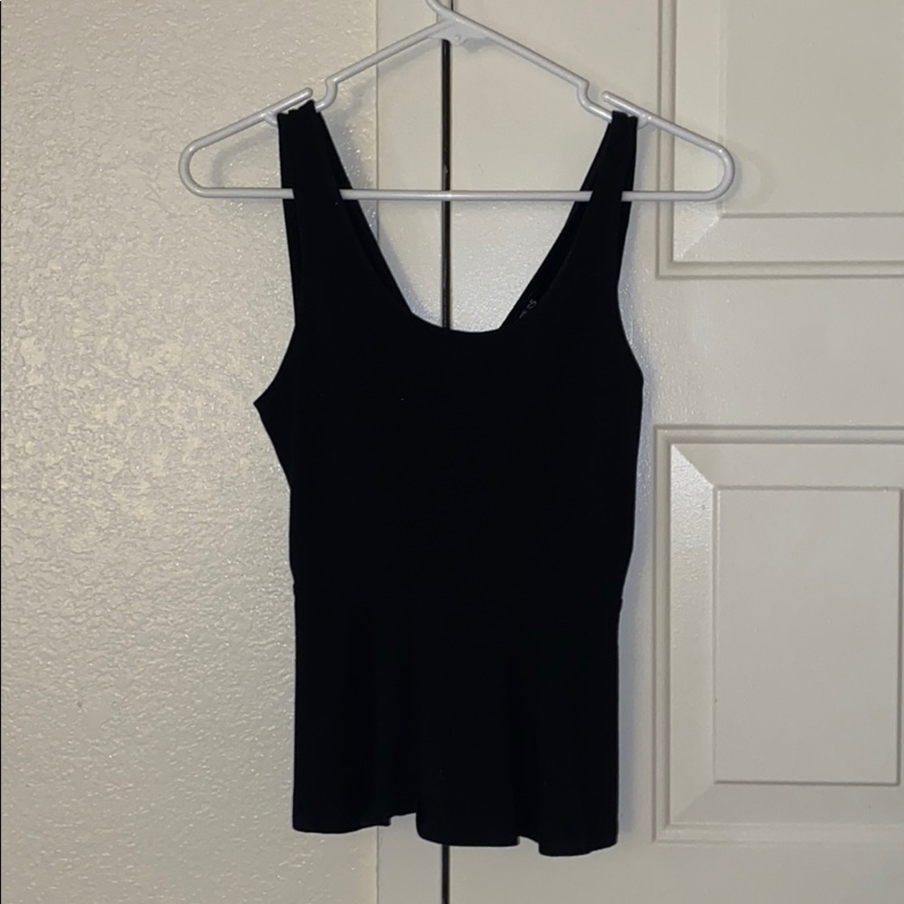 Express peplum black top.